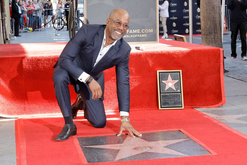 HOLLYWOOD, CALIFORNIA - DECEMBER 04: Darius Rucker attends the ceremony honoring Darius Rucker with a Star on the Hollywood Walk of Fame on December 04, 2023 in Hollywood, California. (Photo by Kevin Winter/Getty Images)
