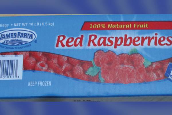 Recall alert: James Farms Frozen Raspberries recalled due to possible hepatitis A risk