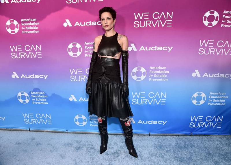 LOS ANGELES, CALIFORNIA - OCTOBER 22: Halsey attends Audacy's 9th Annual We Can Survive Concert in partnership with the American Foundation For Suicide Prevention at Hollywood Bowl on October 22, 2022 in Los Angeles, California. (Photo by Alberto E. Rodriguez/Getty Images)