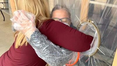 Bartlesville long-term care facility brings hugs back with new ‘hug tunnel’ for loved ones