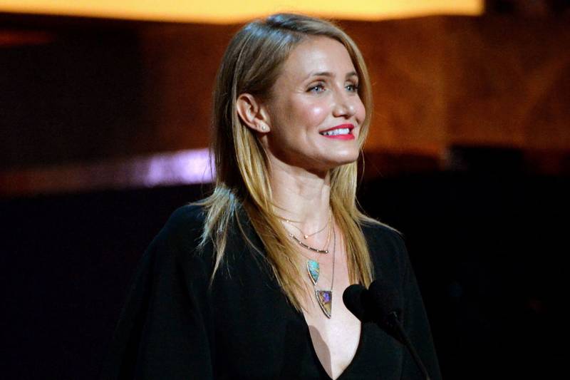 HOLLYWOOD, CA - JUNE 05:  Actress Cameron Diaz speaks onstage at the 2014 AFI Life Achievement Award: A Tribute to Jane Fonda at the Dolby Theatre on June 5, 2014 in Hollywood, California. Tribute show airing Saturday, June 14, 2014 at 9pm ET/PT on TNT.  (Photo by Frazer Harrison/Getty Images for AFI)