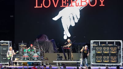 Loverboy performs at PNC Music Pavilion on July 19, 2024.