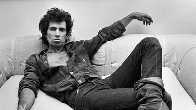 Keith Richards during a 1980 portrait session.